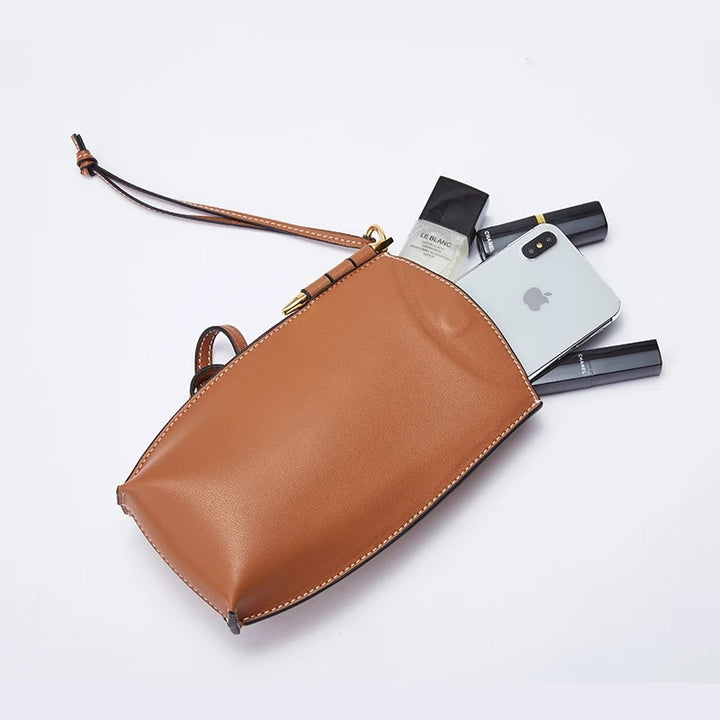 Vegan leather vintage crossbody phone case bag