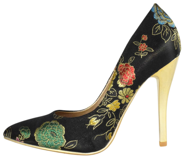 Peony Black Pumps