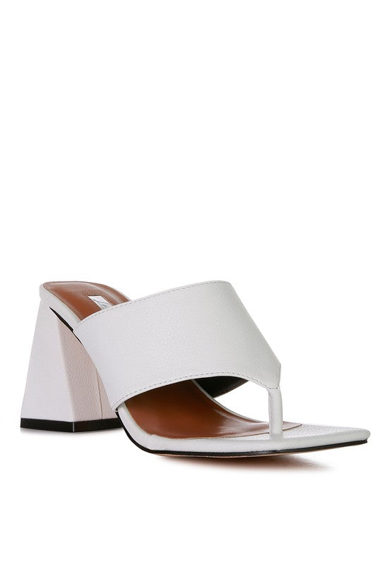 Muse Me Block Heel Slip On Thong Sandals