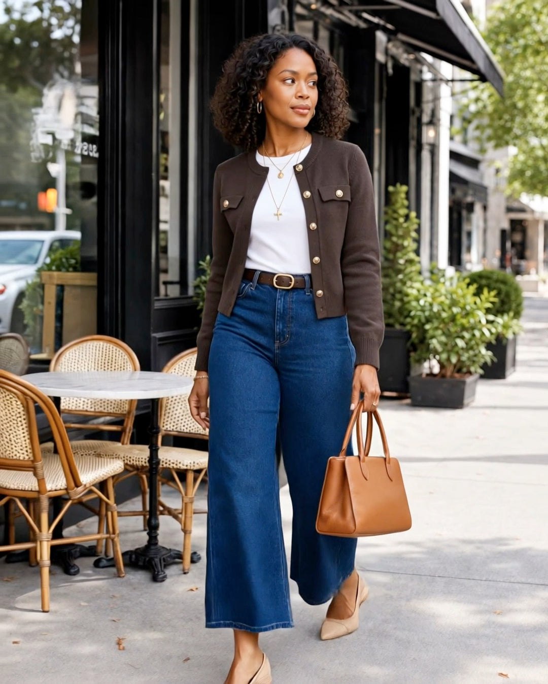Button Down Long Sleeve Cardigan