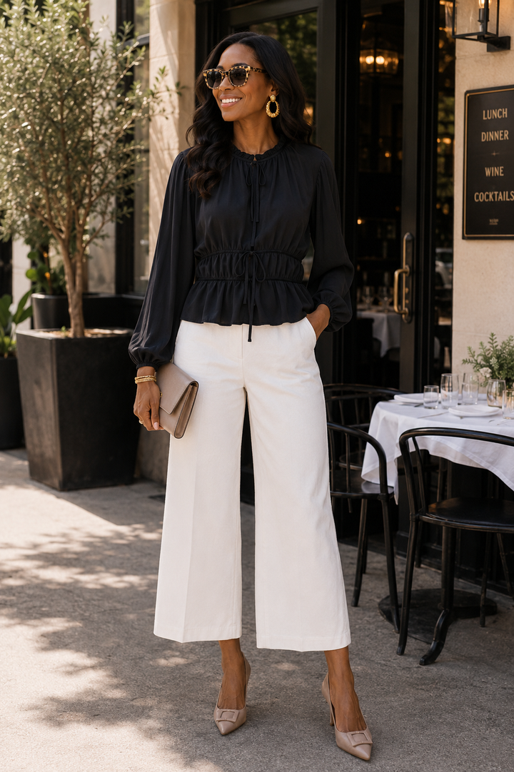 The Eloise Tie-Front Blouse