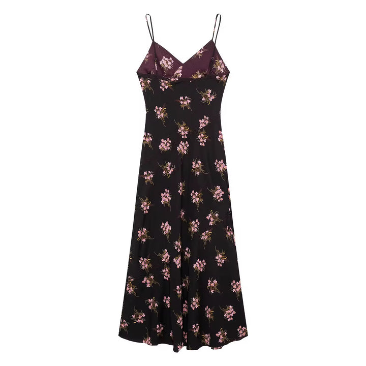 Floral Satin Slip Dress