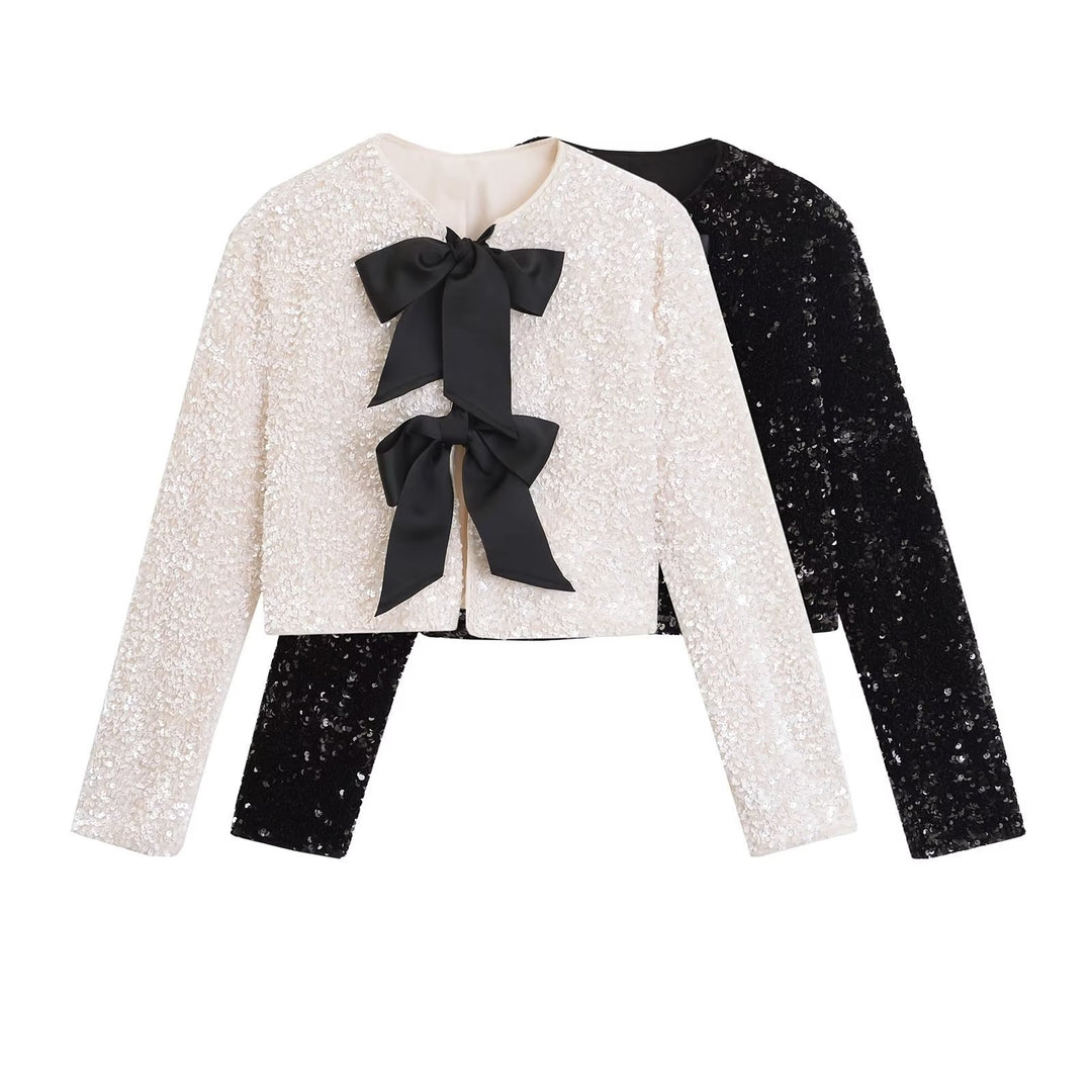 Sequined pocket jacket