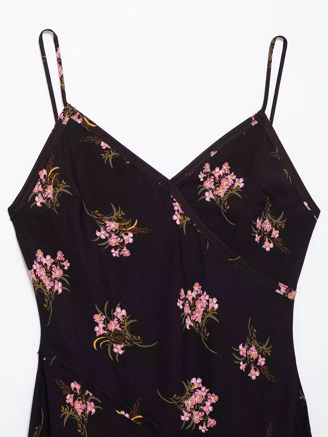 Floral Satin Slip Dress