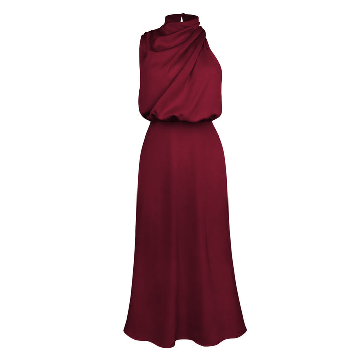 Elegant Halter satin dress