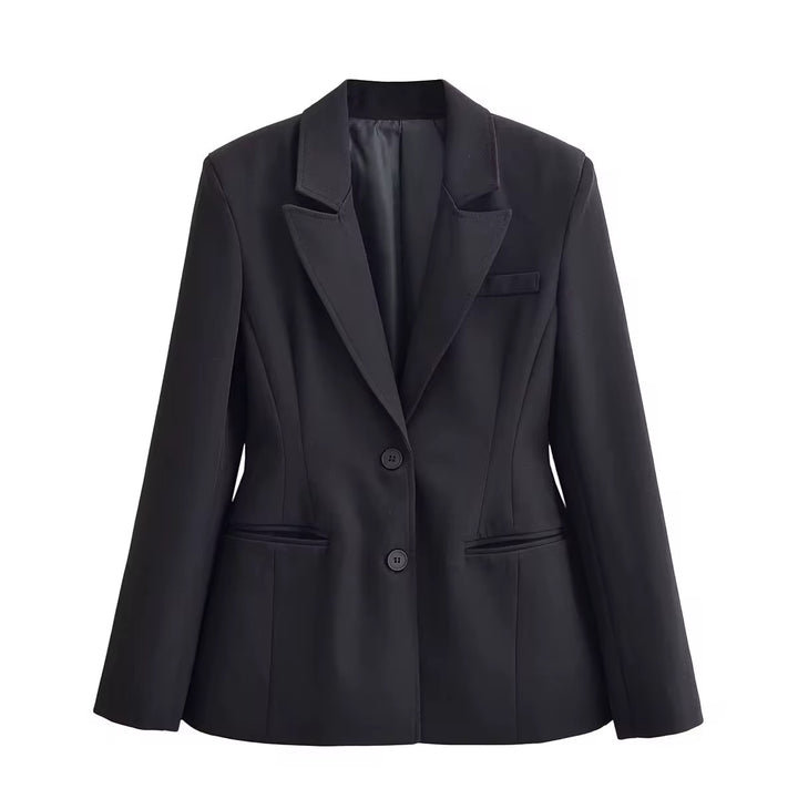 Tailored Black Classic Blazer