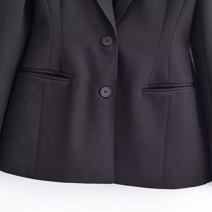 Tailored Black Classic Blazer