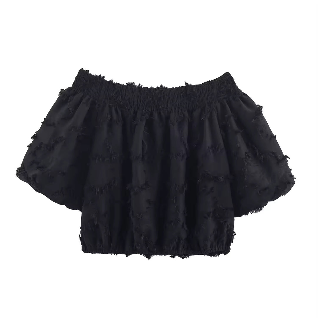 The Noir Off-Shoulder Blouse