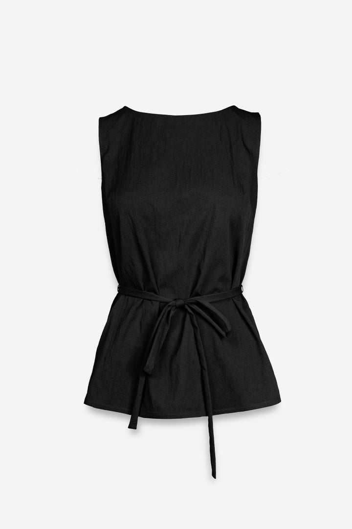 Sleeveless Cinched Tunic Top