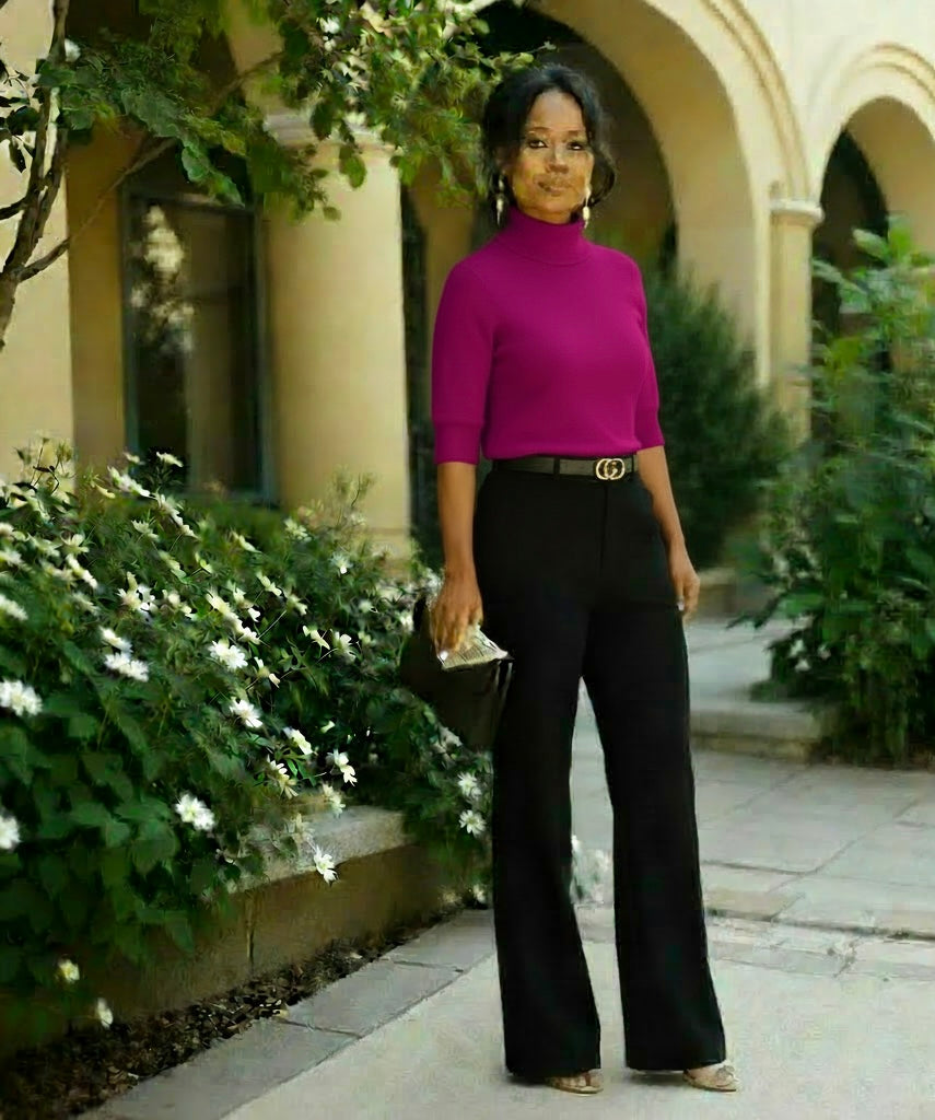 Magenta Luxury Knit Top