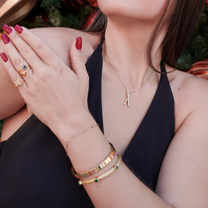 Cross Bar Jewelry Set