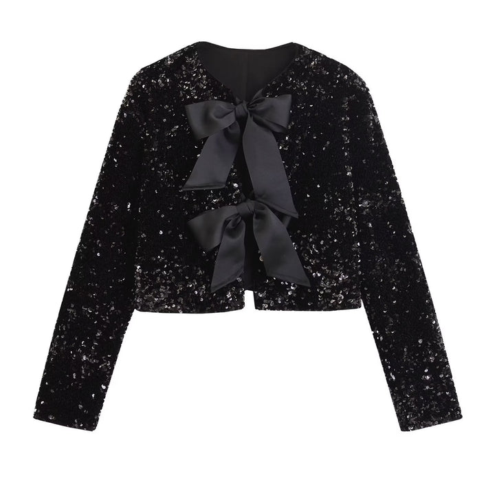 Sequined pocket jacket