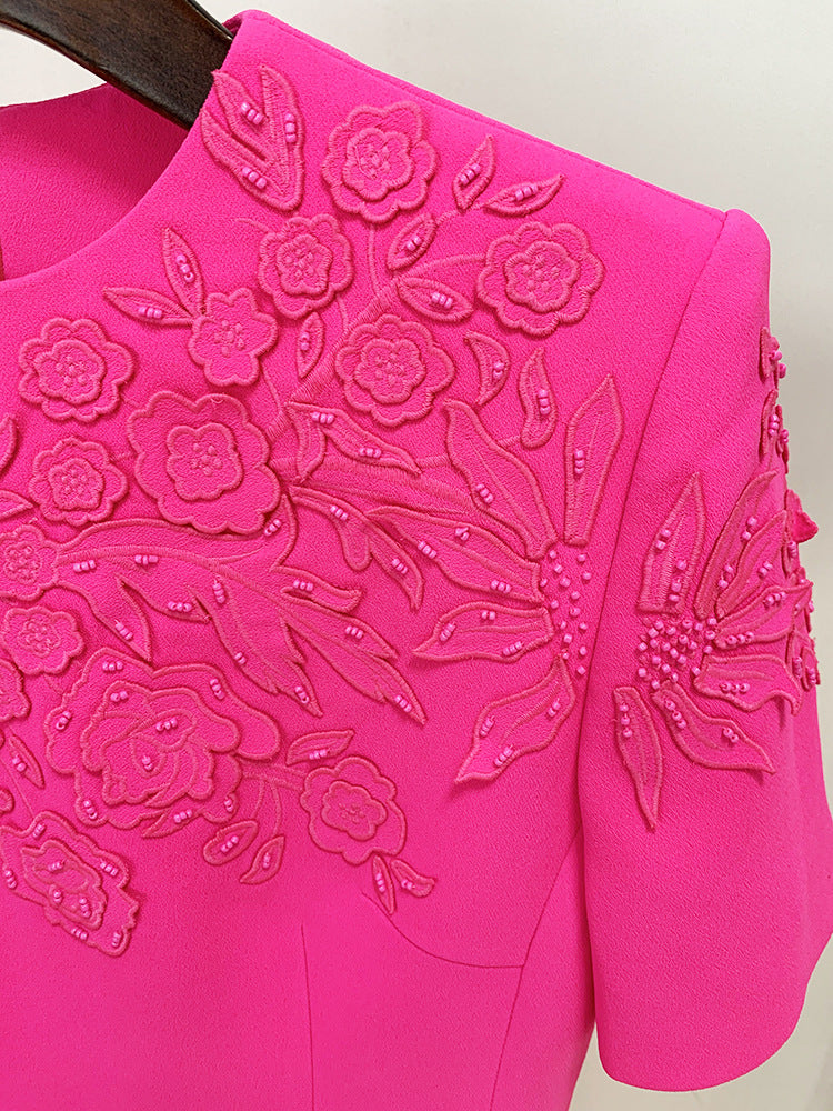 Luxury Embroidered Mini Dress