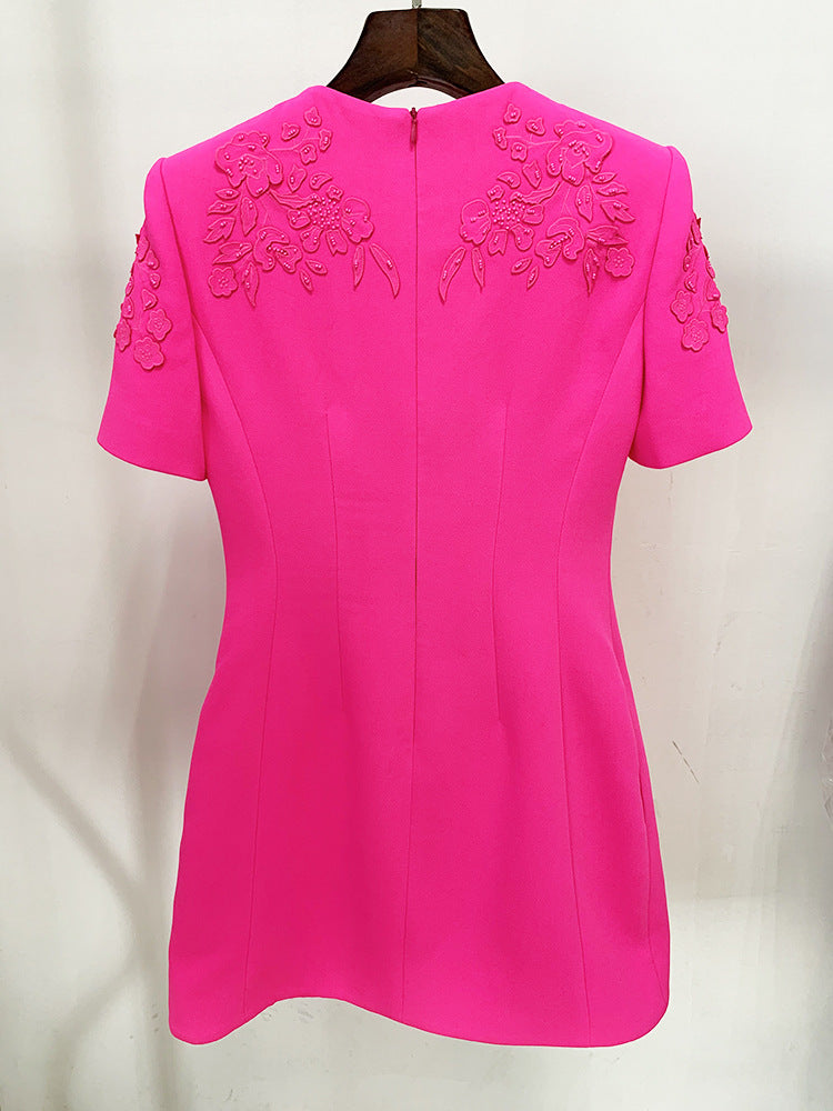 Luxury Embroidered Mini Dress