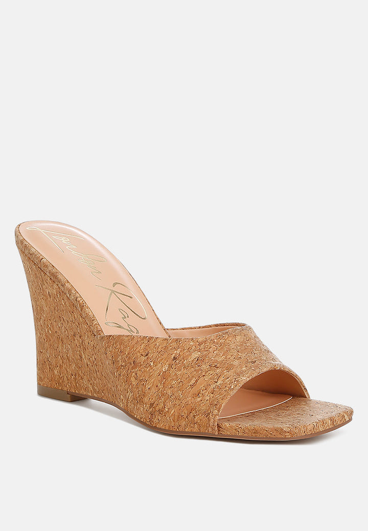 Cork Wedge Sandals