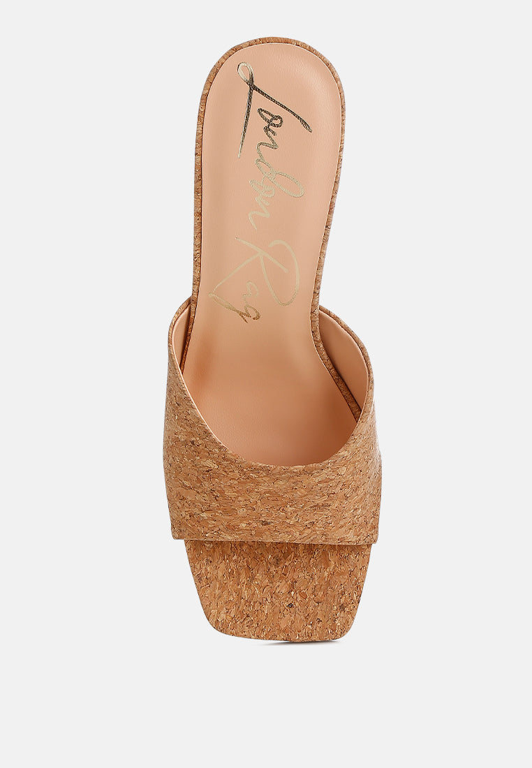 Cork Wedge Sandals