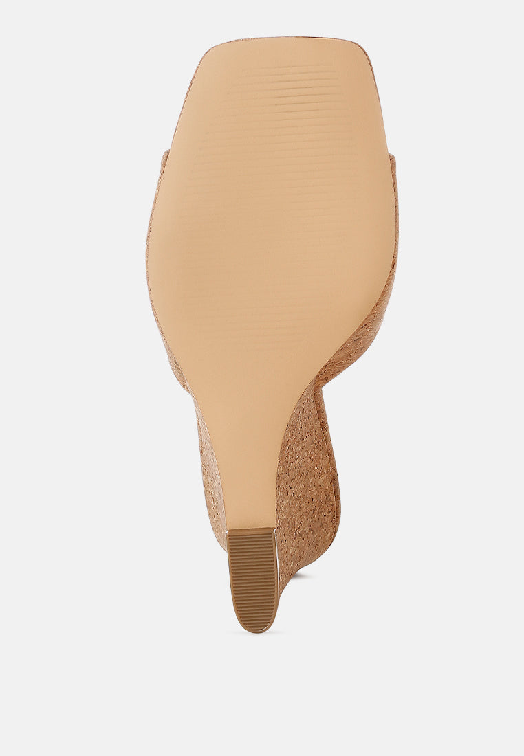 Cork Wedge Sandals
