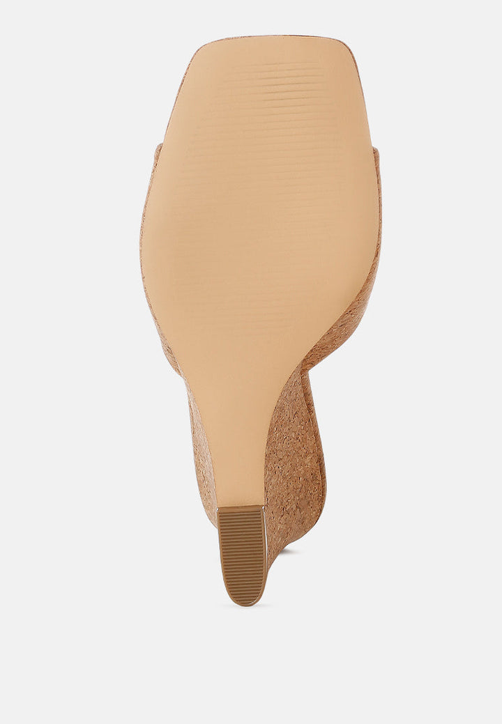 Cork Wedge Sandals