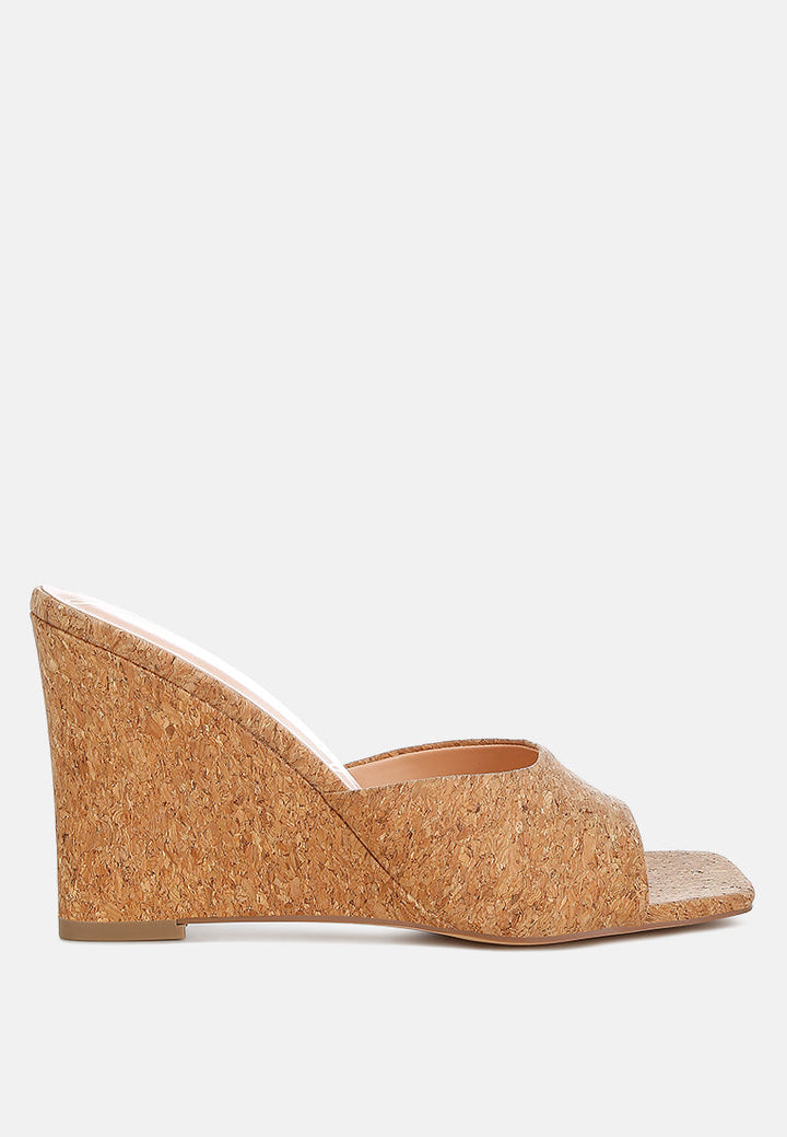 Cork Wedge Sandals