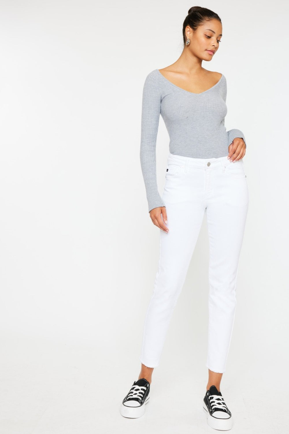 Mid Rise Ankle Skinny Jeans