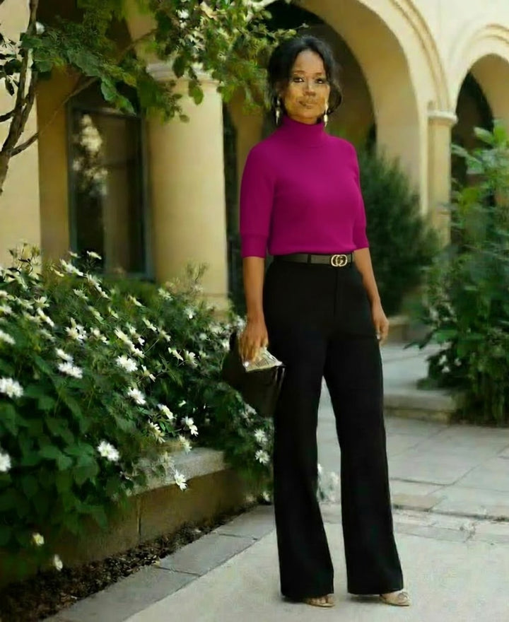 Magenta Luxury Knit Top